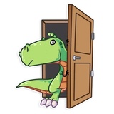 The Almost good Dinosaur WhatsApp Sticker #6