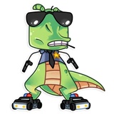 The Almost good Dinosaur WhatsApp Sticker #7