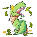 The Almost good Dinosaur WhatsApp Sticker #8