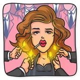 Cinema Female Heroes WhatsApp Sticker #11