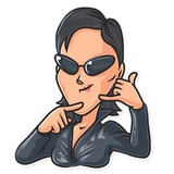 Cinema Female Heroes WhatsApp Sticker #23