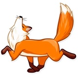 What Does the Fox Say? WhatsApp Sticker #17