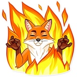 What Does the Fox Say? WhatsApp Sticker #22