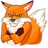 What Does the Fox Say? WhatsApp Sticker #24