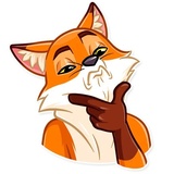 What Does the Fox Say? WhatsApp Sticker #27