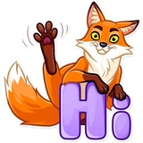 What Does the Fox Say? WhatsApp Sticker #5