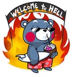 Kumamon WhatsApp Sticker #22