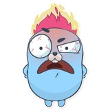 Gopher WhatsApp Sticker #2