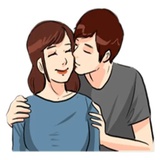 The Kissing WhatsApp Sticker #2