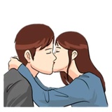 The Kissing WhatsApp Sticker #20