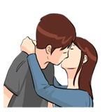The Kissing WhatsApp Sticker #22