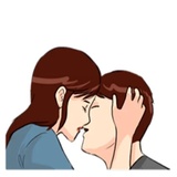 The Kissing WhatsApp Sticker #26