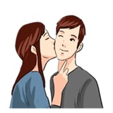 The Kissing WhatsApp Sticker #3