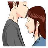 The Kissing WhatsApp Sticker #7