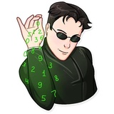 The Matrix WhatsApp Sticker #11