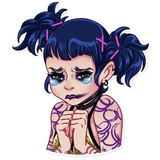 The Witness Girl WhatsApp Sticker #19