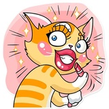 Katie Cat WhatsApp Sticker #11