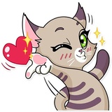 Katie Cat WhatsApp Sticker #2