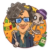 Tim Burton WhatsApp Sticker #28