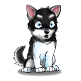 Tobbi Husky WhatsApp Sticker #11