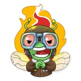 Top Fly WhatsApp Sticker #12