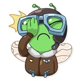 Top Fly WhatsApp Sticker #14