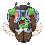 Top Fly WhatsApp Sticker #4