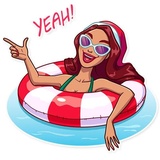 Tropical Holidays WhatsApp Sticker #17