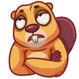 Troy Beaver WhatsApp Sticker #16