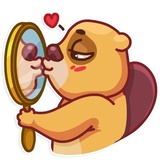 Troy Beaver WhatsApp Sticker #2