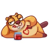 Troy Beaver WhatsApp Sticker #24