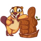 Troy Beaver WhatsApp Sticker #3