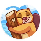 Troy Beaver WhatsApp Sticker #8