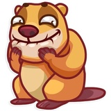 Troy Beaver WhatsApp Sticker #9