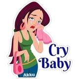 Types of Girl WhatsApp Sticker #10