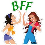 Types of Girl WhatsApp Sticker #6