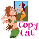 Types of Girl WhatsApp Sticker #9