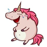 Stella the Unicorn WhatsApp Sticker pack