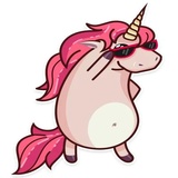 Stella the Unicorn WhatsApp Sticker #10