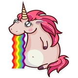 Stella the Unicorn WhatsApp Sticker #11