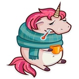 Stella the Unicorn WhatsApp Sticker #14