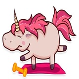 Stella the Unicorn WhatsApp Sticker #15