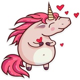 Stella the Unicorn WhatsApp Sticker #2
