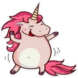 Stella the Unicorn WhatsApp Sticker #20