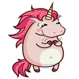 Stella the Unicorn WhatsApp Sticker #3