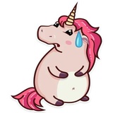 Stella the Unicorn WhatsApp Sticker #4