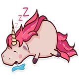 Stella the Unicorn WhatsApp Sticker #7