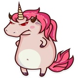 Stella the Unicorn WhatsApp Sticker #8