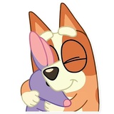 Unofficial Bluey WhatsApp Sticker #26