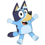 Unofficial Bluey WhatsApp Sticker #7